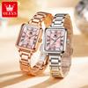 OLEVS Watches Womens New Square Quartz Watch Waterproof Luminous Date Ladies Watches Original Fashion Elegant Gifts