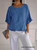 Women's European & American Casual Solid Color Ruffle Short Sleeve T-shirt
