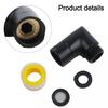 Black Shower Fitting G1/2 Shower Connector Shower Elbow