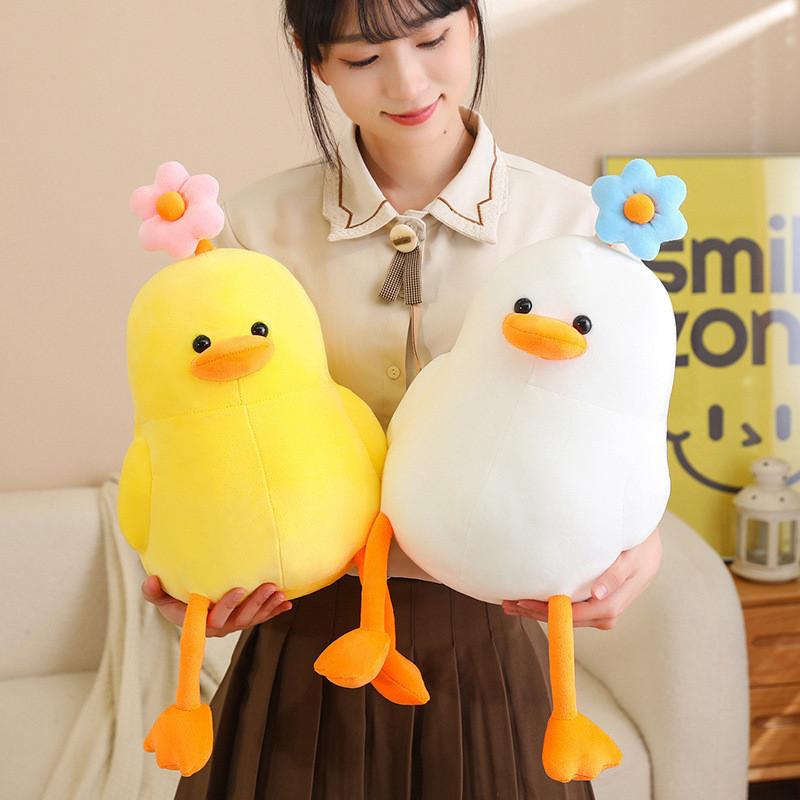 Adorable Duck Daisy Plush Toy Kids Sleep Hug Pillow Snuggly Stuffed Gift Animal