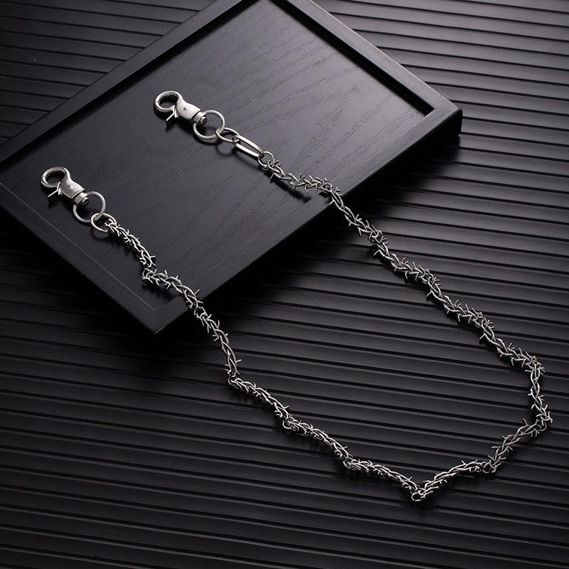 Hip Hop Personality Punk Dark Goth Style Waist Chain Original Thorn Vine Jeans Chain Unisex Accessories