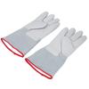 1 Pair 36cm Antifreeze Gloves Thickened Cowhide Low Temperature Protective Gloves for Liquid Nitroge