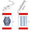 Haistidike 304 Stainless Steel Plastic Coated Clothesline Set