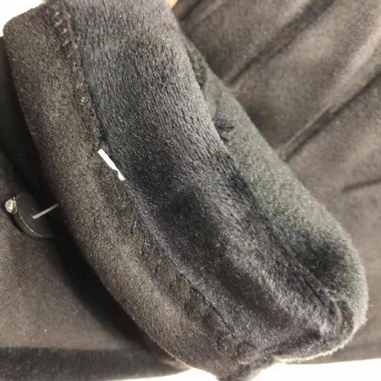 Guanti da Ciclismo Invernali in Pelle Scamosciata Touchscreen da Donna: Caldo, A prova di freddo, Con bottoni, Design a dita divise