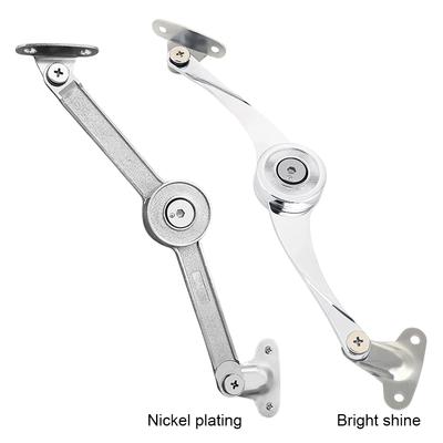 Lid Lift Up Stay Buffer Damper Folding Hinges Lid Stays with Soft Close Adjustable Stop In Any Position for Wardrobe Cabinet