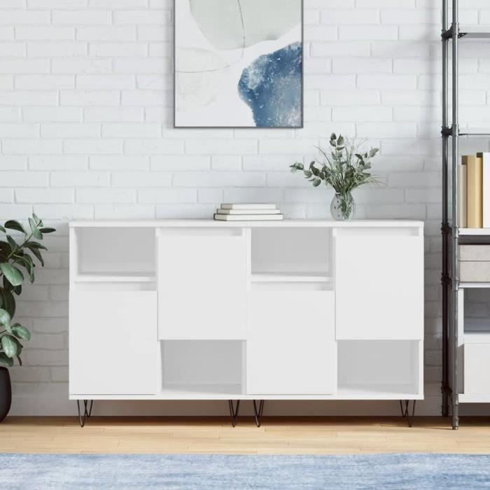 VidaXL Buffets 2 Pcs White Engineered Wood 3190125