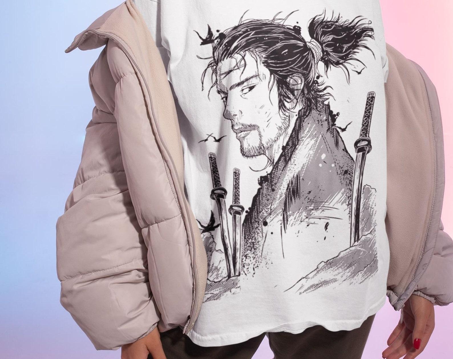 Vagabond Shirt, Musashi Miyamoto, Matahachi Honiden, anime Shirt, aesthetic hoodie, Manga aesthetic, japanese gaming, Unisex T-Shirt 4XL