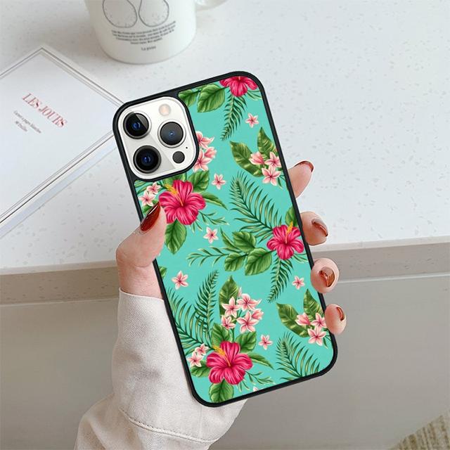 Monstera Blad Palm Träd Blommor Telefonfodral För iPhone 17 Air 14 15 16 13 12 Fodral För Apple 14 15 16 Pro Max Plus