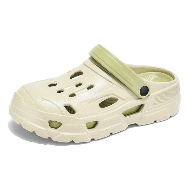 Mode Outdoor Herren Sandalen Eva Hausschuhe Perforierte Schuhe Verschleißfest Rutschfest Bequem Mode Gartenschuhe Weiche Strandschuhe