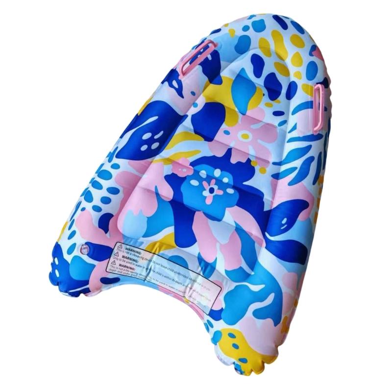 Floating Surfboard with Handle Portable Bodyboard Outdoor Inflatable Surfboard Swimming Pool Floating Surfboard розовый