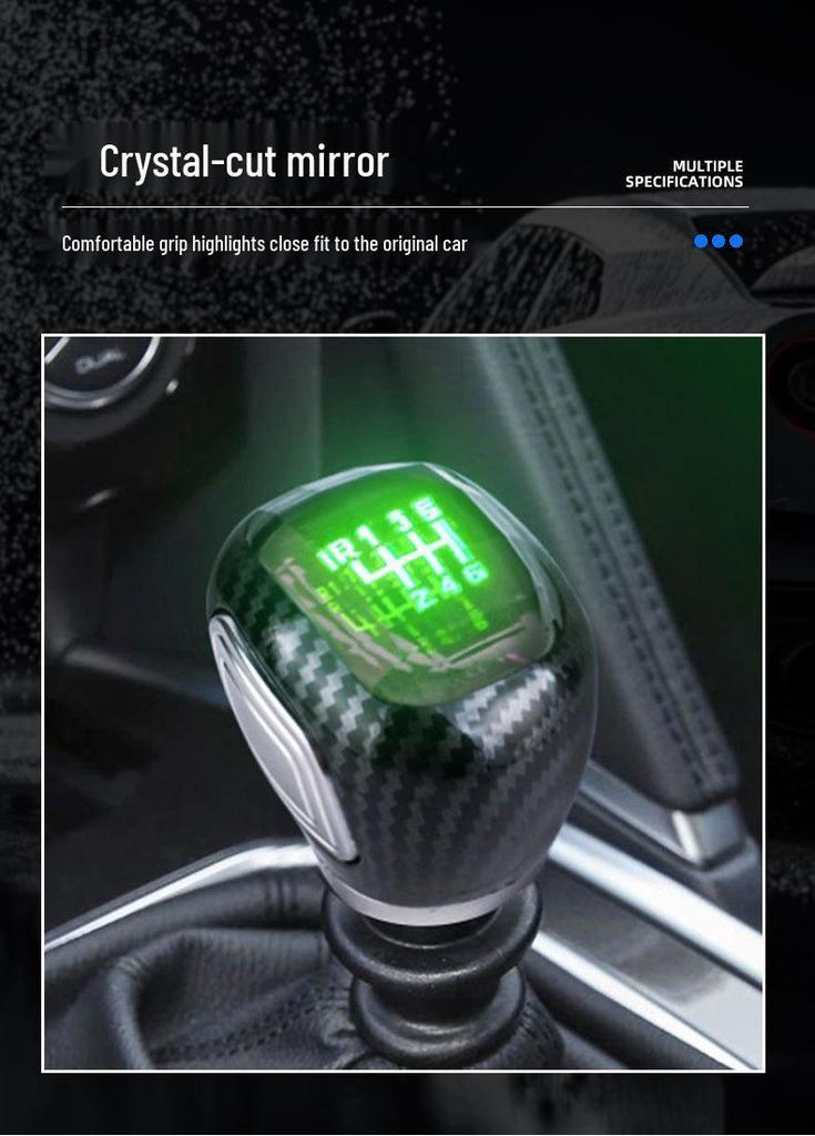 Crystal Luminous Gear Shift Knob for Chevrolet Cruze Manual Transmission