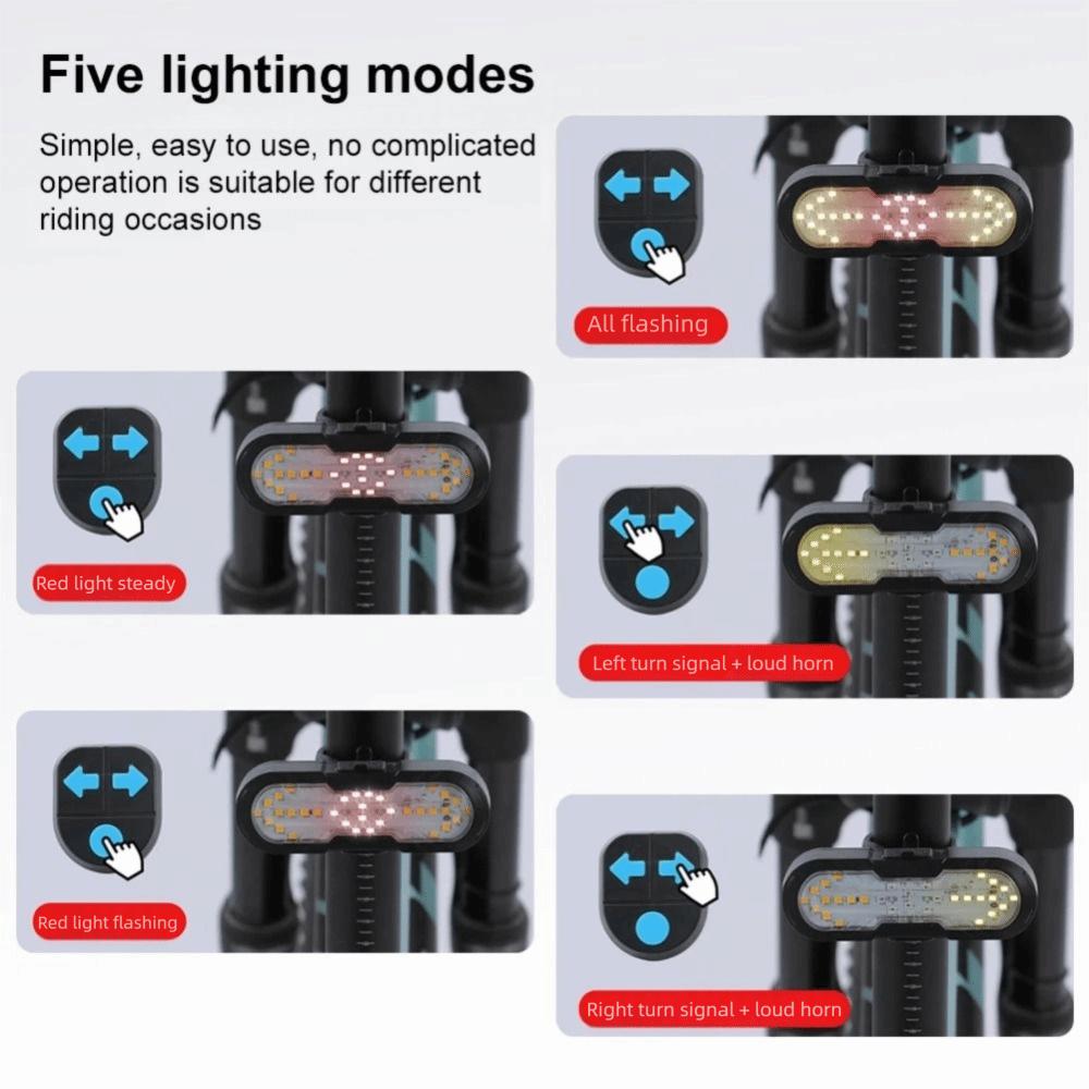 Waterproof Bicycle Turn Signal Tail Light Bicycle Rear Taillight  Road Bicycle