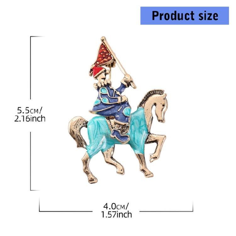 Elegant Equestrian Pin Fashion Knight Horse Brooch Pin Accessory For Women Girls Garments Accessories