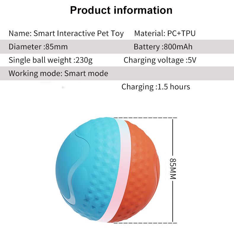 Electric Luminous Pet Toy: Bite-Resistant, Smart Teasing Ball for Dogs and Cats