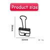 5PCS Metal Office Clip Paper Binder Clip Decorative Paper Stationery Cute Diary Clip HXZ05