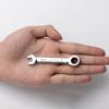 Short Handle Adjustable Head Ratchet Wrench Mini Fast Ratchet Wrench Labor-Saving Auto Repair Hardware Dual-Purpose Wrench Tool