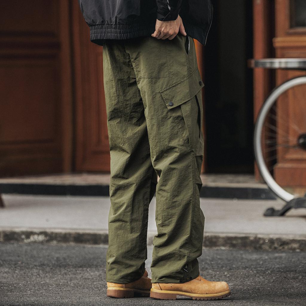High-end American Outdoor Mountaineering Quick-drying Tooling Pants for Men's Autumn New Loose Trendy Paratrooper Casual Pants for Men