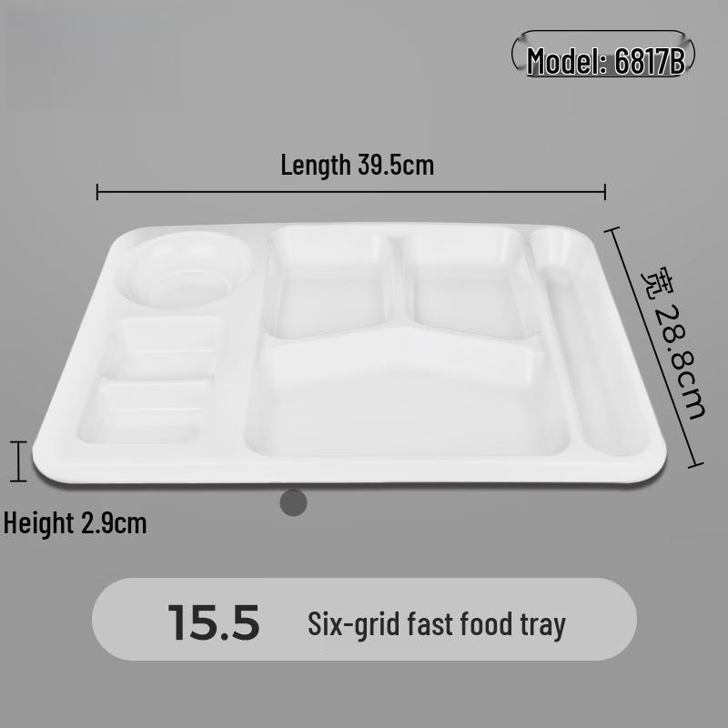 Melamine Multi-Compartment Fast Food Tray