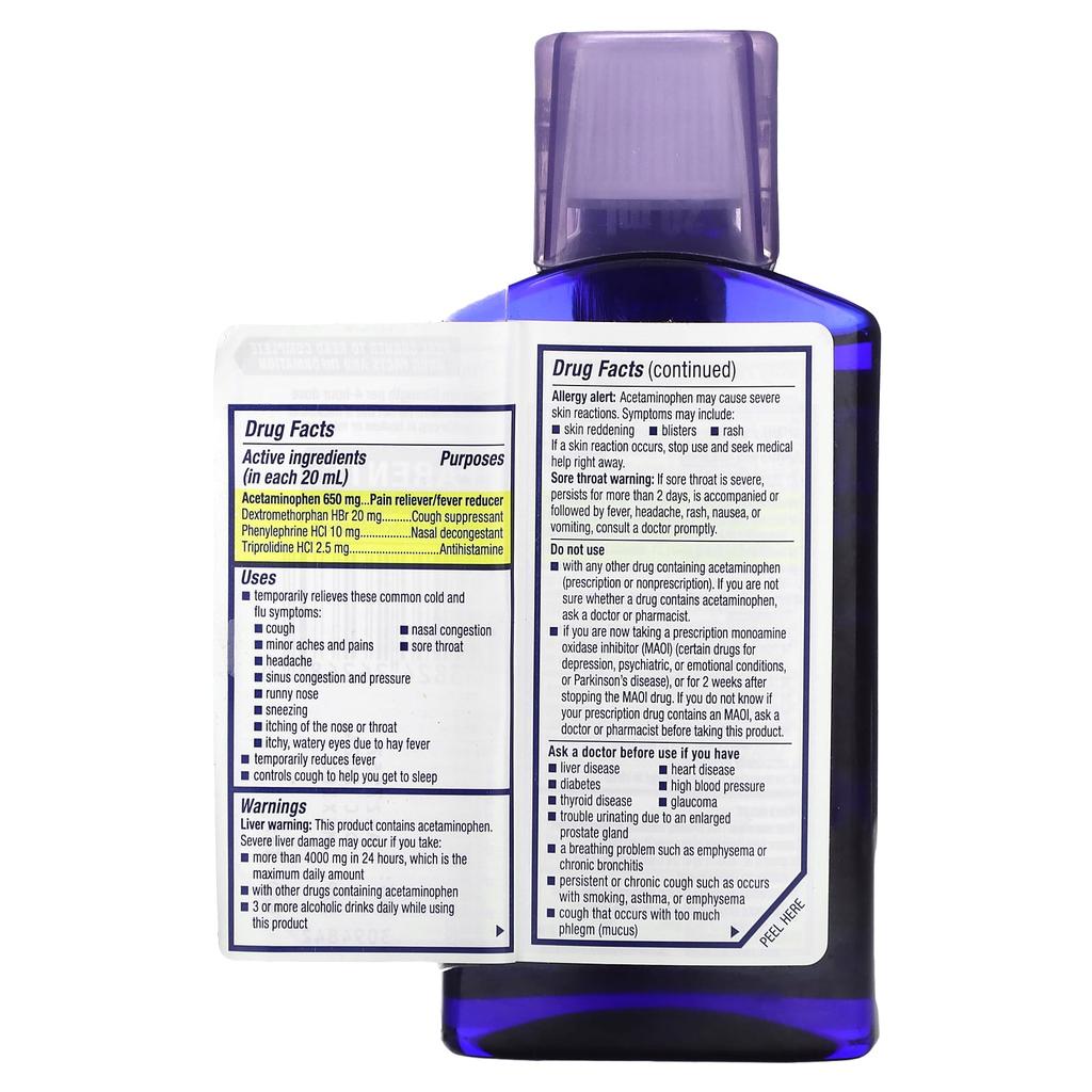 Nighttime, Sinus, Ages 12+, 180ml (6fl oz)