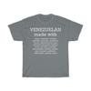 VENEZUELAN MADE WITH Tshirt Food Lover Tee Venezuela Gift Idea Unisex T Shirt Outdoors High Quality Cotton Shortsleev