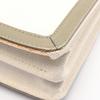 Used BALENCIAGA Navy Pochette Shoulder Bag 339937 canvas leather White Khaki Used Women