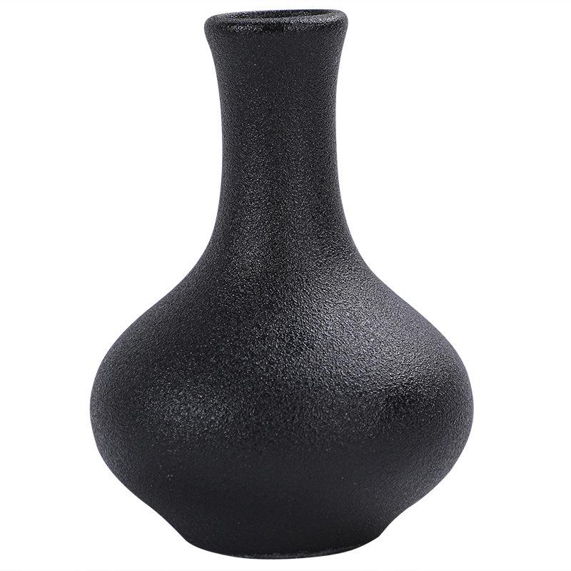 Five-piece black and white vase ornament ins Nordic style ornament living room flower arrangement light luxury