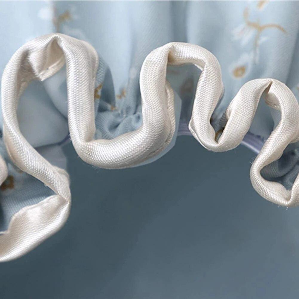 Waterproof Bath Hat Women Shower Cap Elastic Reusable Bath Hat Bathroom Double Layers Hair Cover Women Bathroom Accessories