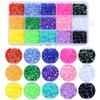 15000pcs 3mm AB Jelly Nail Rhinestones Resin Flat Back Colorful 3D Metal Nail Art Sampler Kits