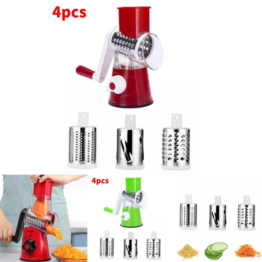 Versatile Kitchen Vegetable Cutter With Hand Crank For Efficient Slicing And Shredding