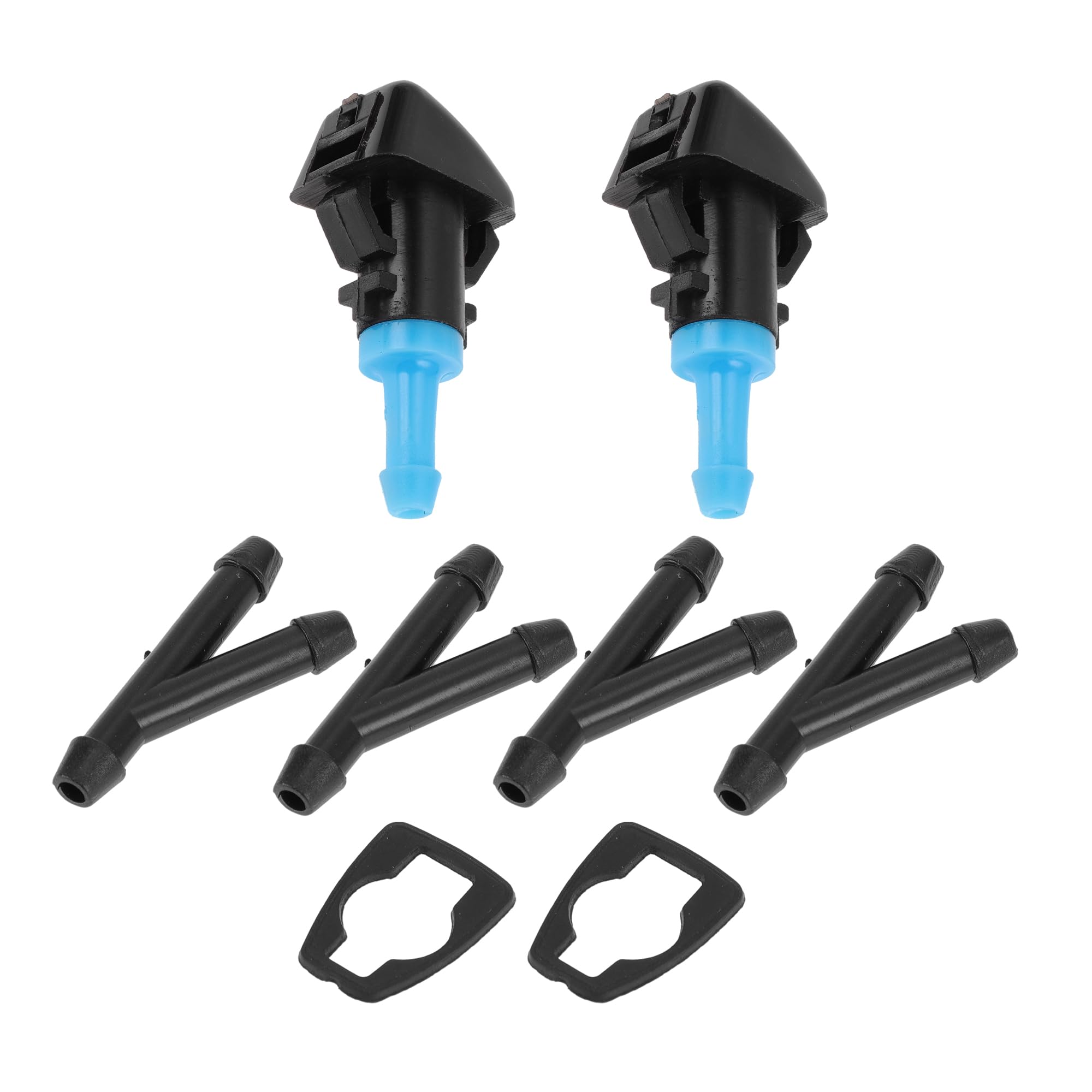 

Front Windshield Nozzle for HOPESPANNER Jeep No.5303834AB Black Windshield Nozzle Wiper Washer Jet Plastic 1 Set