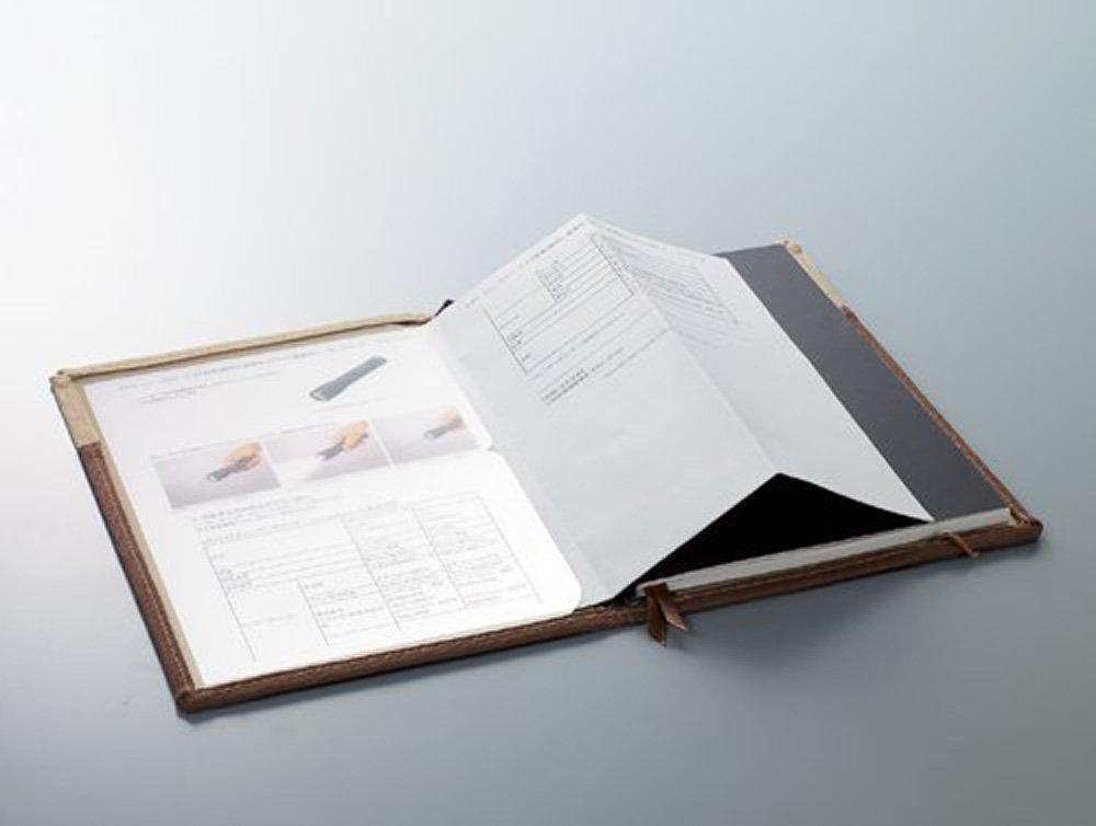 Kokuyo Notizbuch 40 Umschlag, Systemisch, A5, Braun, Liniert, Blätter, Nein. 655A-3