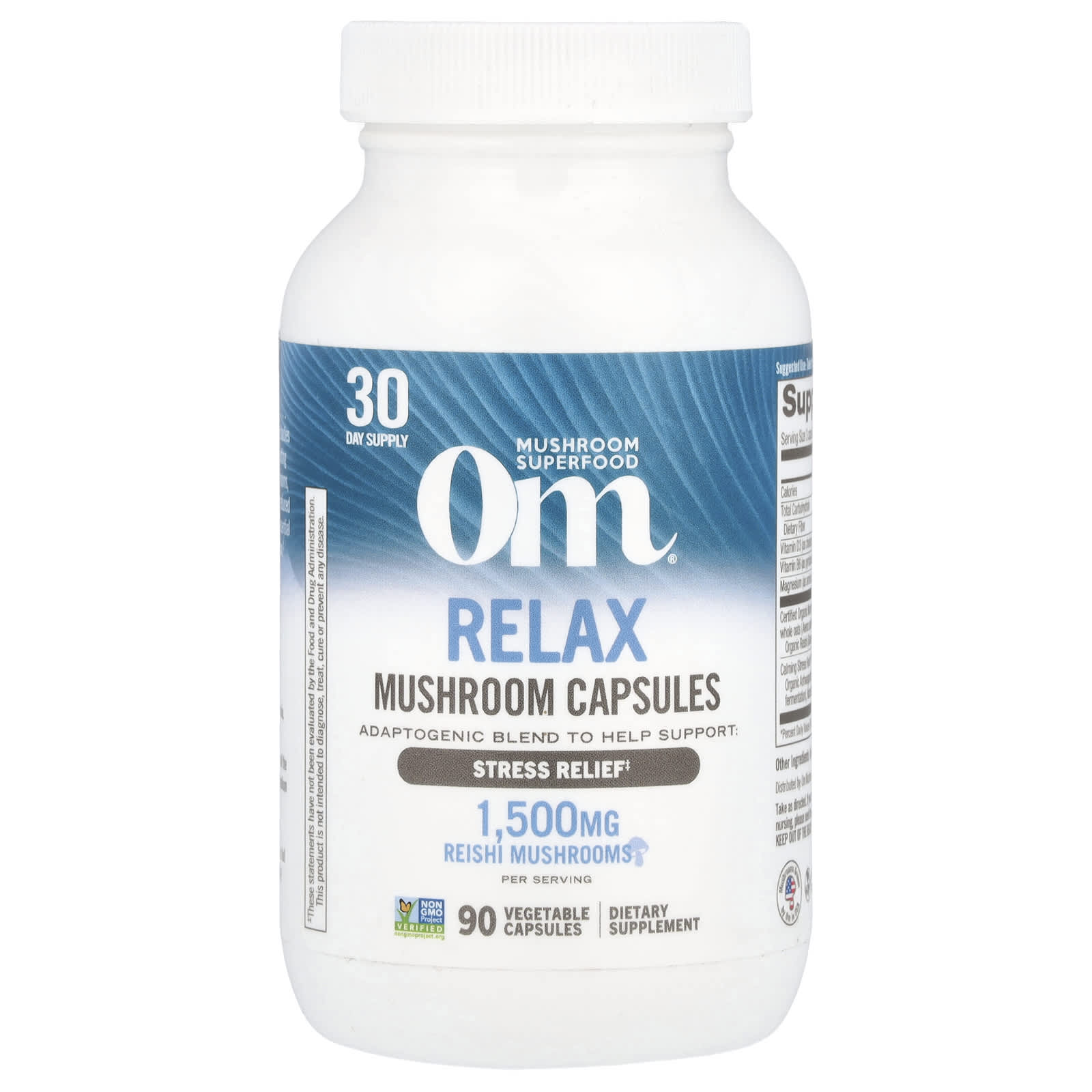 

Om Mushrooms, Relax, грибна капсула, 90 овочевих капсул