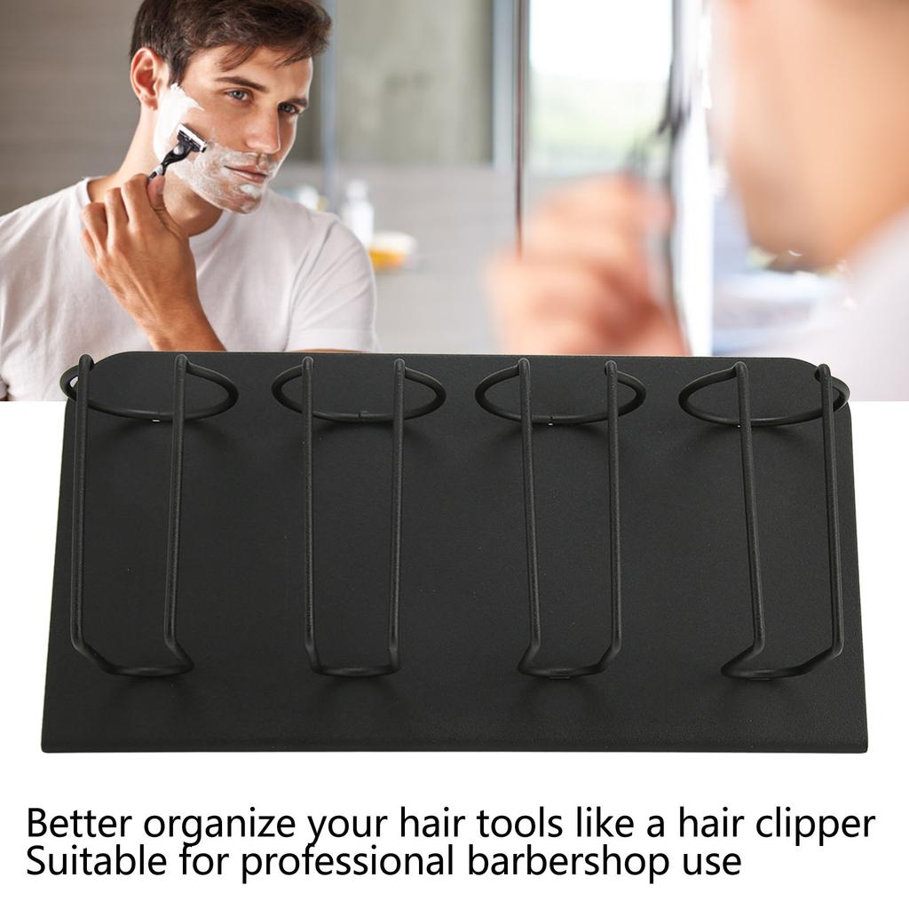 Hair Clipper Holder Multipurpose Wall Mounted Stainless Steel Electric Hair Trimmer Cutter Stand for Salon Tools