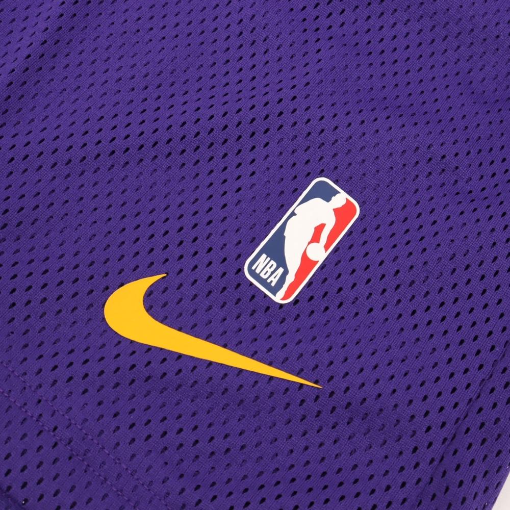 New Nike Los Angeles Lakers Basketball Shorts Men's All Over Purple DX9700-504