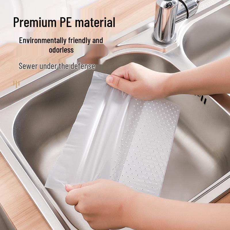 Disposable Self-Standing Kitchen Sink Drain Bag Filter for Food Waste