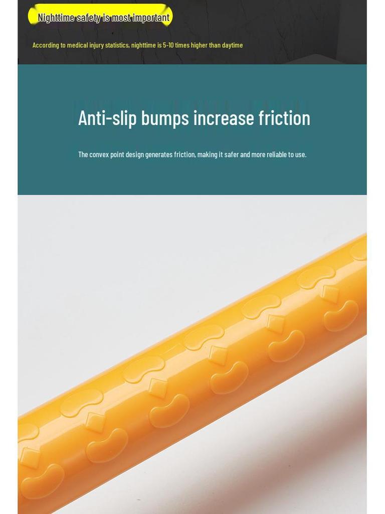 L-Shaped Non-Slip Bathroom Grab Bar for Elderly & Disabled Users