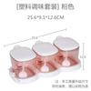 Chahua Transparent Plastic All-in-One Seasoning Set