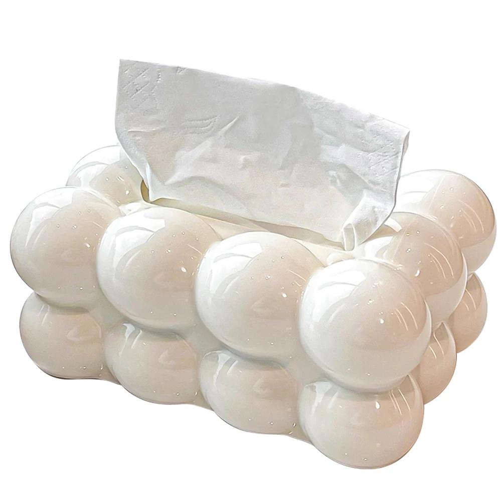 Bubble Tissue Holder Minimalist Paper Storage Box Creative Cotton Candy Tissue Cover Home Decoration