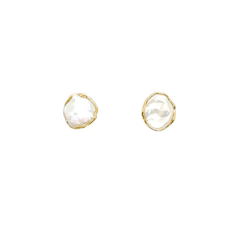 GOOBE LAHM PEARL EARRING_White Pearl Earrings