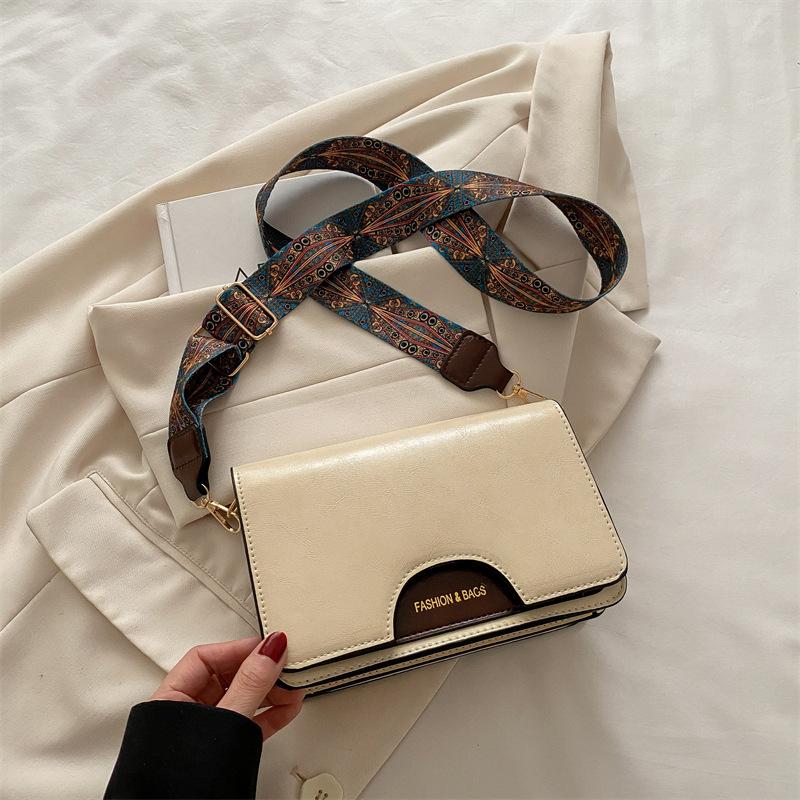 Colorful Strap Crossbody Bags For Women Commuting/Daily Used  Vintage Square Shoulder Bag For Gifts  Ladies Handbags And Purses