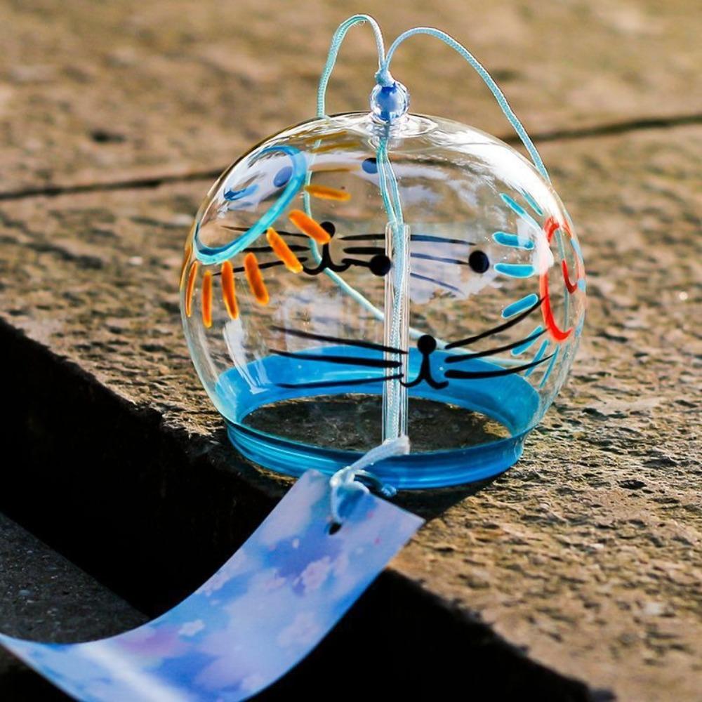 Glasmalerei Glas Bemalt Windspiel Anhänger Design Türdekoration Heimdekoration