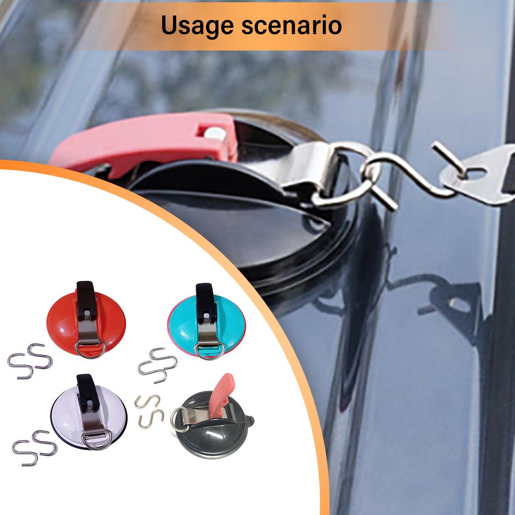 Vacuum Suction Cup Hook for Campers & Traveler Car Tents and Awnings Heavy Duty Stable Multifunctional Easy To Install