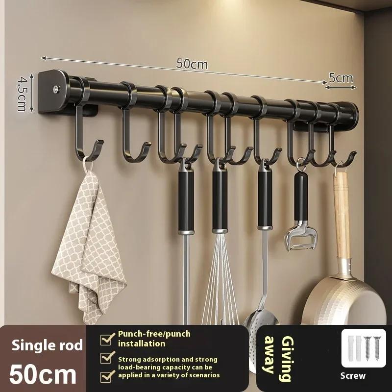 Estante Montado en Pared Estante de Almacenamiento para Especias Accesorios de Cocina Estante Soporte para Cuchillos de Cocina Colgador Estante Organizador de Estantes