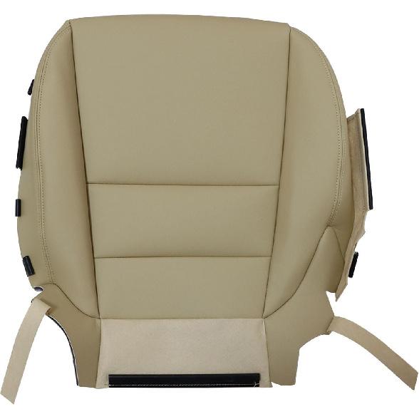 Driver Side Bottom Microfiber Leather Seat Covers Beige Tan Left Compatible with Acura MDX 2007 2008 2009 2010 2011 2012