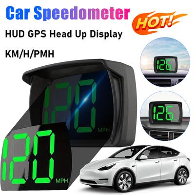Car Speedometer KM/H HUD GPS Head Up Display Digital Speed Meter Windshield Projector For Vehicles Auto Electronics Accessories
