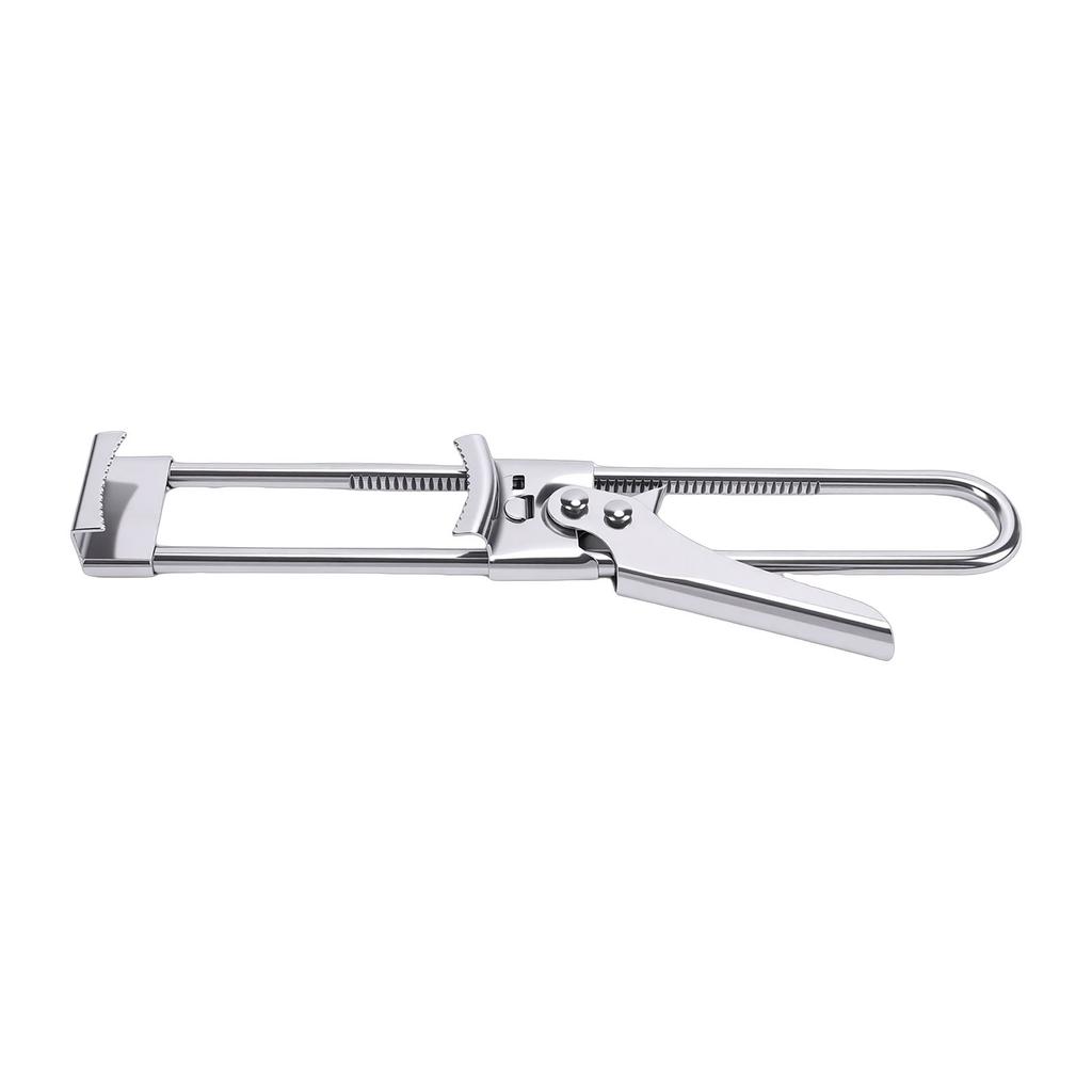 Stainless Steel Jar Opener Adjustable Ergonomic Non Slip Handle Gripper Tight Lid Opener for Home