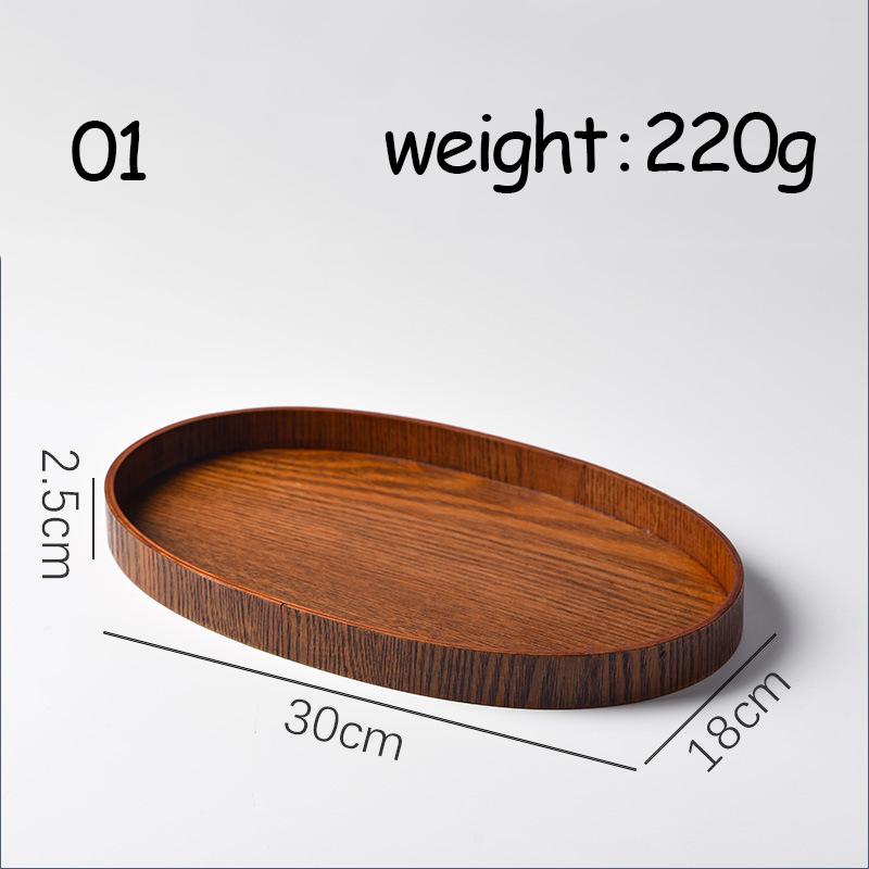 Ovale Serviertabletts, Geschirr, Dessert, Tee, Untertasse, Untersetzer, Kaffee-Untersetzer, Holzteller, Aufbewahrung, Lebensmittel-Display, Home Hotel Decor