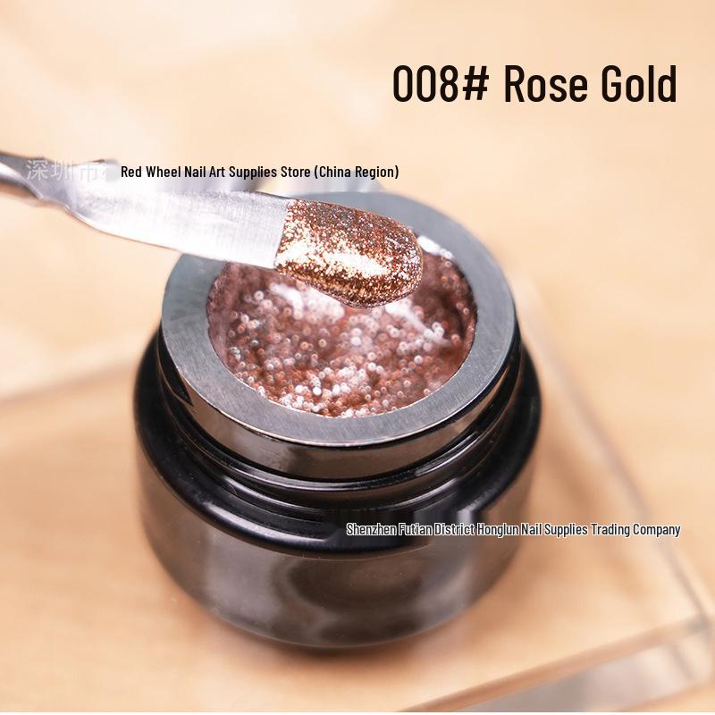Japanese High-Density Platinum Gel Polish: Dazzling Gold & Silver for French Line Art & Nail Painting