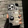 Small Coal Balls Are Suitable for Apple 13promax Mobile Phone Case iPhone15 Laser 14max Cartoon 16 Colored Silver Xsmax.