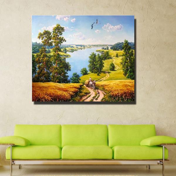 

HUACAN DIY Пейзаж Алмазная вышивка Вышивка крестом Домашний декор Полный квадратный лес из смолы Алмазная картина Мозаика Подарок Full Square 40*50 cm